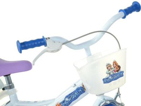 Rowerek Rower Dziecięcy dla Dzieci Dziewczynki z Bocznymi Kółkami DINO 12"