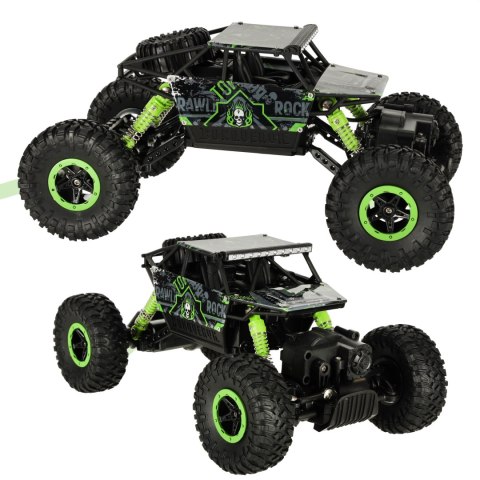 Samochód zdalnie sterowany na pilota RC Rock Crawler HB 2,4GHz 1:18 zielony Kik Sp. z o. o. Sp. k.
