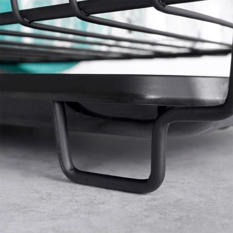 Suszarka do Naczyń na Talerze Sztućce Pojemna Czarna VILDE 40 x 33 x 17 cm