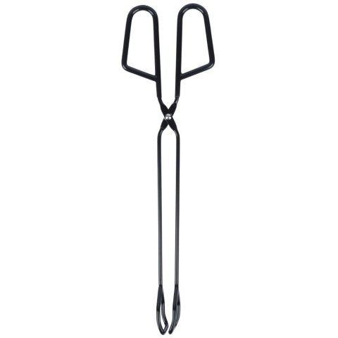 Szczypce Grillowe Metalowe Czarne NON STICK Długa Rączka 31,5 cm BBQ