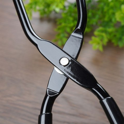 Szczypce Grillowe Metalowe Czarne NON STICK Długa Rączka 31,5 cm BBQ