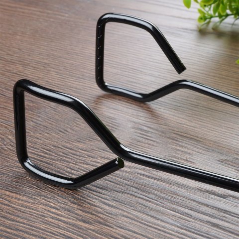 Szczypce Grillowe Metalowe Czarne NON STICK Długa Rączka 31,5 cm BBQ