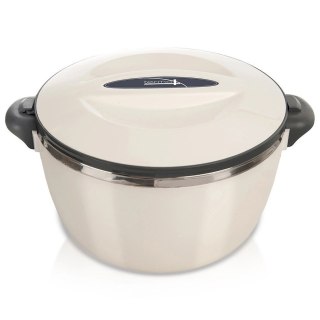 Termomisa Obiadowa Stalowa 3,5 L ORION Kremowy Duża do Transportu Posiłków