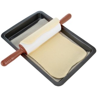 Wałek do Ciasta Wałkowania Silikonowy Obrotowy Solidny ORION 47 x 6,5 cm