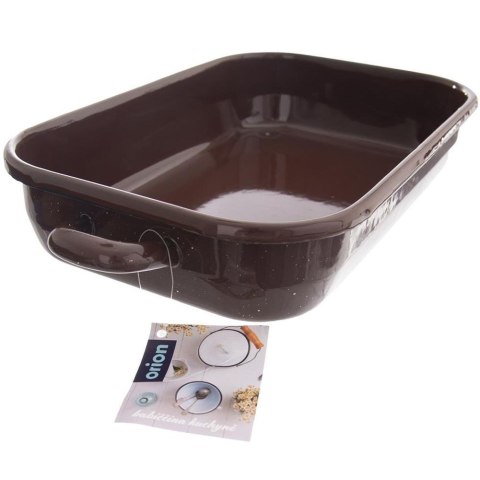 Brytfanna Emaliowana Prostokątna Brown 2,2 L, 34x18,5x6,5 cm