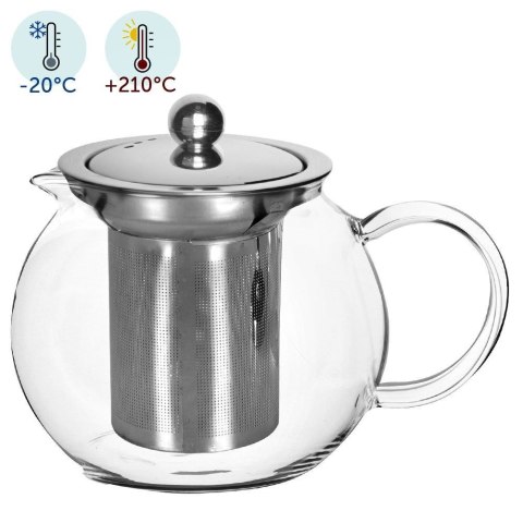 Dzbanek z Zaparzaczem ORION 800 ml Szkło Borokrzemowe Sitko Pokrywka