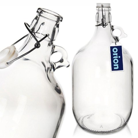 Karafka Butelka ORION 5L Szklana Retro Vintage z Zatrzaskowym Zamknięciem