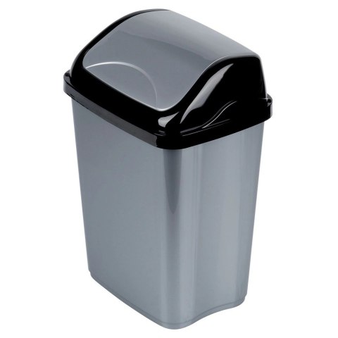 Kosz na Śmieci Plastikowy Szary 16 L ORION Wytrzymały i Pojemny