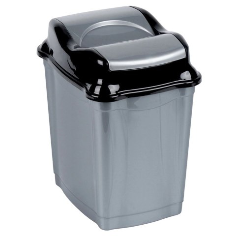 Kosz na Śmieci Plastikowy Szary 16 L ORION Wytrzymały i Pojemny