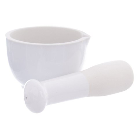 Moździerz do przypraw kamionkowy biały