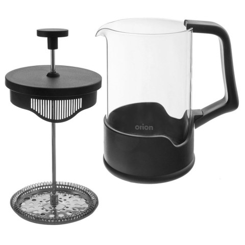 Zaparzacz Tłokowy 400 ml ORION BLACK French Press Szkło i Stal