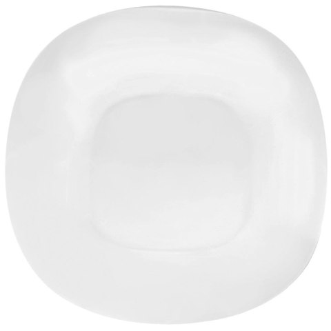 Zestaw Serwis Obiadowy 18 el. ORION LUNA Szklany Kwadratowy Biały