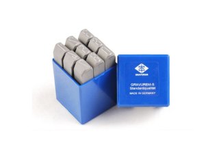 KOMPLET ZNACZNIKÓW CYFRY 7MM GRAVUREM