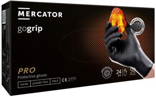 RĘKAWICE NITRYLOWE MERCATOR GO GRIP CZARNE ROZMIAR XXL 50SZT UN