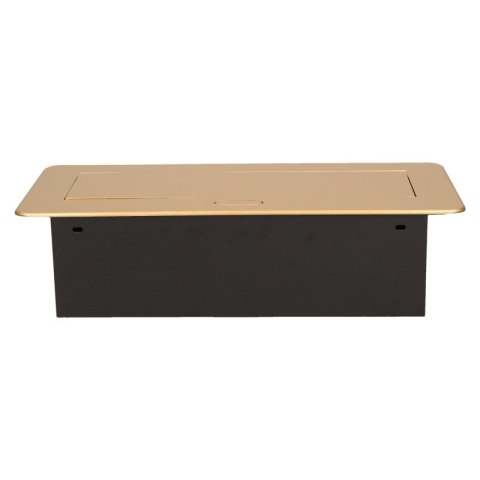 GNIAZDA WPUSZCZANE W BLAT 3X2P+Z PŁ RANT FREZOWANY 1,5M ZŁO ORNO