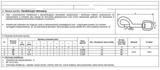 KARABIŃCZYK NIKLOWANY 53MM UN