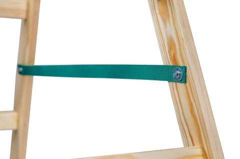 DRABINA DREWNIANA BRAKET PREMIUM 2X9 SZCZEBLI 270CM BRAKET