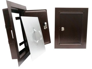 DRZWICZKI KOMINOWE BRĄZOWE 155*205MM ŚREDNIE UN