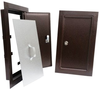 DRZWICZKI KOMINOWE BRĄZOWE 155*290MM DUŻE UN