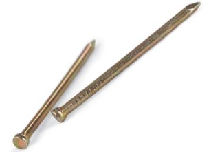 GWOŹDZIE STOLARSKIE ZP 1.2*25MM OCYNKOWANE NA ŻÓŁTO UN