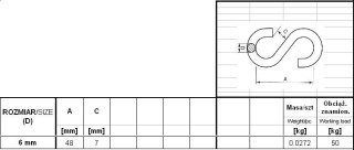 OGNIWO UZUPEŁNIAJĄCE TYP S OCYNKOWANE 6MM UN
