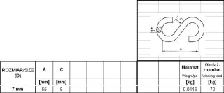 OGNIWO UZUPEŁNIAJĄCE TYP S OCYNKOWANE 7MM UN