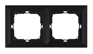 PERŁA RAMKA PODWÓJNA CZARNY MAT ABEX