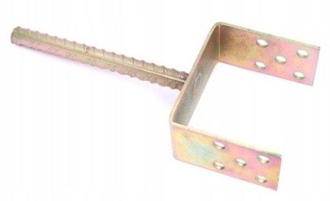 PODSTAWA SŁUPA NA PRĘT 140*60MM ŻÓŁTY UN