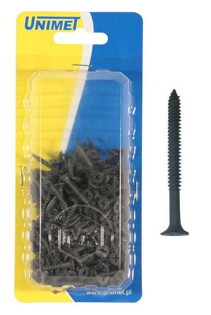 WKRĘT GIPS METAL FOSFATYZOWANY 3.5*55MM OP-100SZT UN