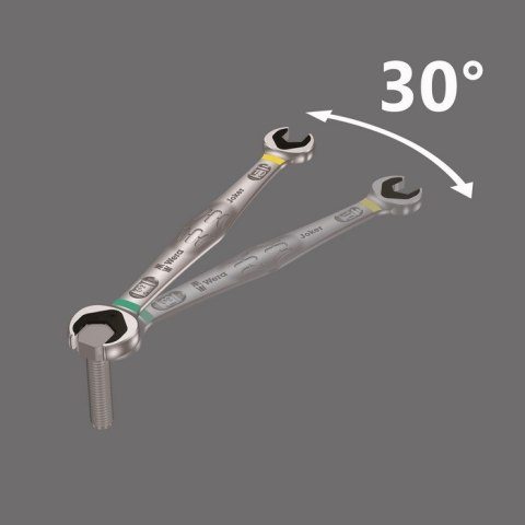 KLUCZ PŁASKI DWUSTRONNY JOKER 20X22MM WERA