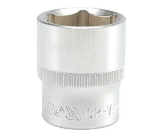 NASADKA KRÓTKA 6-KĄTNA CHROMOWANA 1/2'' 24MM YATO