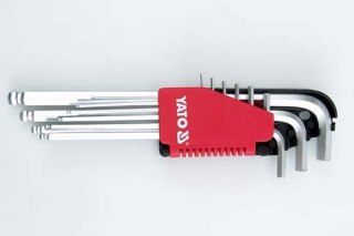 KLUCZE HEX KULKA ZESTAW 9-CZĘŚCIOWY 1.5-10MM YATO