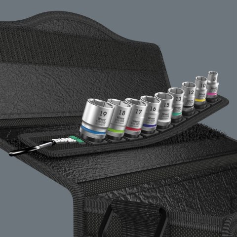 ZESTAW KLUCZY NASADOWYCH ZYKLOP 3/8'', 9 CZĘŚĆ WERA