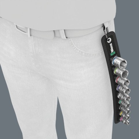 ZESTAW KLUCZY NASADOWYCH ZYKLOP 3/8'', 9 CZĘŚĆ WERA