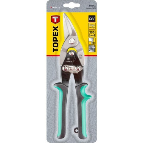 NOŻYCE DO BLACHY PRAWE 250MM TOPEX