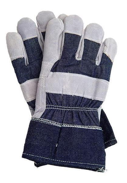 RĘKAWICE SKÓRA BYDLĘCA, DWOINA, JEANS RB UN