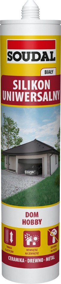 SILIKON SOUDAL BIAŁY 280ML SOUDAL