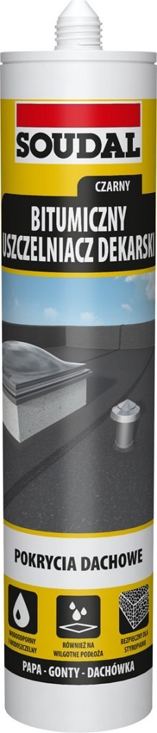 USZCZELNIACZ DEKARSKI CZARNY 280ML SOUDAL