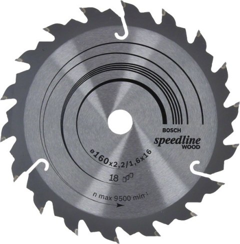 PIŁA TARCZOWA H SPEEDLINE 160*2,4*16Z*18 BOSCH
