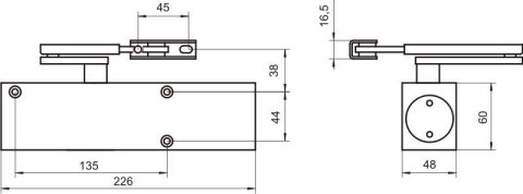 SAMOZAMYKACZ STS-2000 BIAŁY GEZE