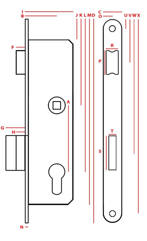 ZAMEK WPUSZCZANY JANIA ROLKA 90/22 NA WKŁADKĘ UN