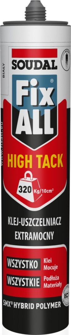 USZCZELNIACZ HYBRYDOWY FIX ALL HIGH TACK BIAŁY 290ML SOUDAL