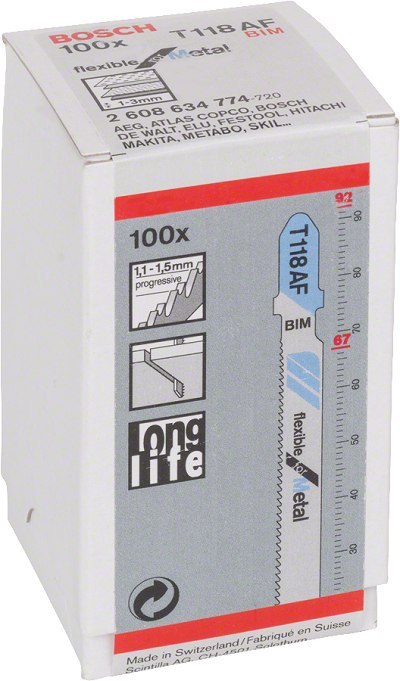 BRZESZCZOT DO WYRZYNARKI T118AF 100SZT. BOSCH