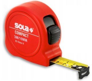 MIARA STALOWA ZWIJANA COMPACT 16MM 3M SOLA