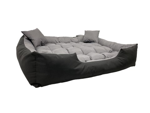 Duże Legowisko Kojec Łóżko Dla Psa Kota 100x75 cm Szare AIO FACTORY SP. Z O.O.