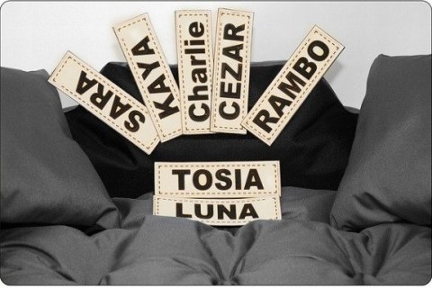 LEGOWISKO PERSONALIZOWANE MIKROFIBRA 75x65 SZARE AIO FACTORY SP. Z O.O.