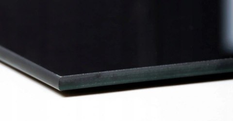 Podstawa szklana hartowana - szyba pod Piec lub Kominek 60x40 cm CZARNA Krak-Trans