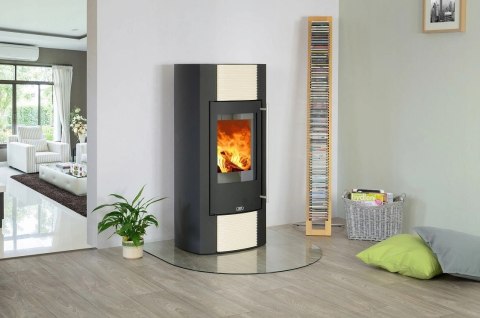 Podstawa szklana hartowana - szyba pod Piec lub Kominek 80x70 cm CZARNA Krak-Trans