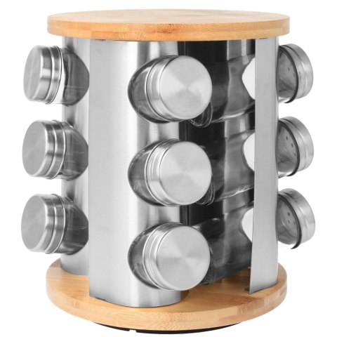 Przyprawnik obrotowy Stojak na przyprawy 13 elementów Brunbeste