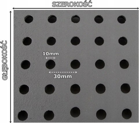 Ruszt ŻELIWNY do Kominka lub Pieca KOMINKOWY 45 x 30 cm Hardtop